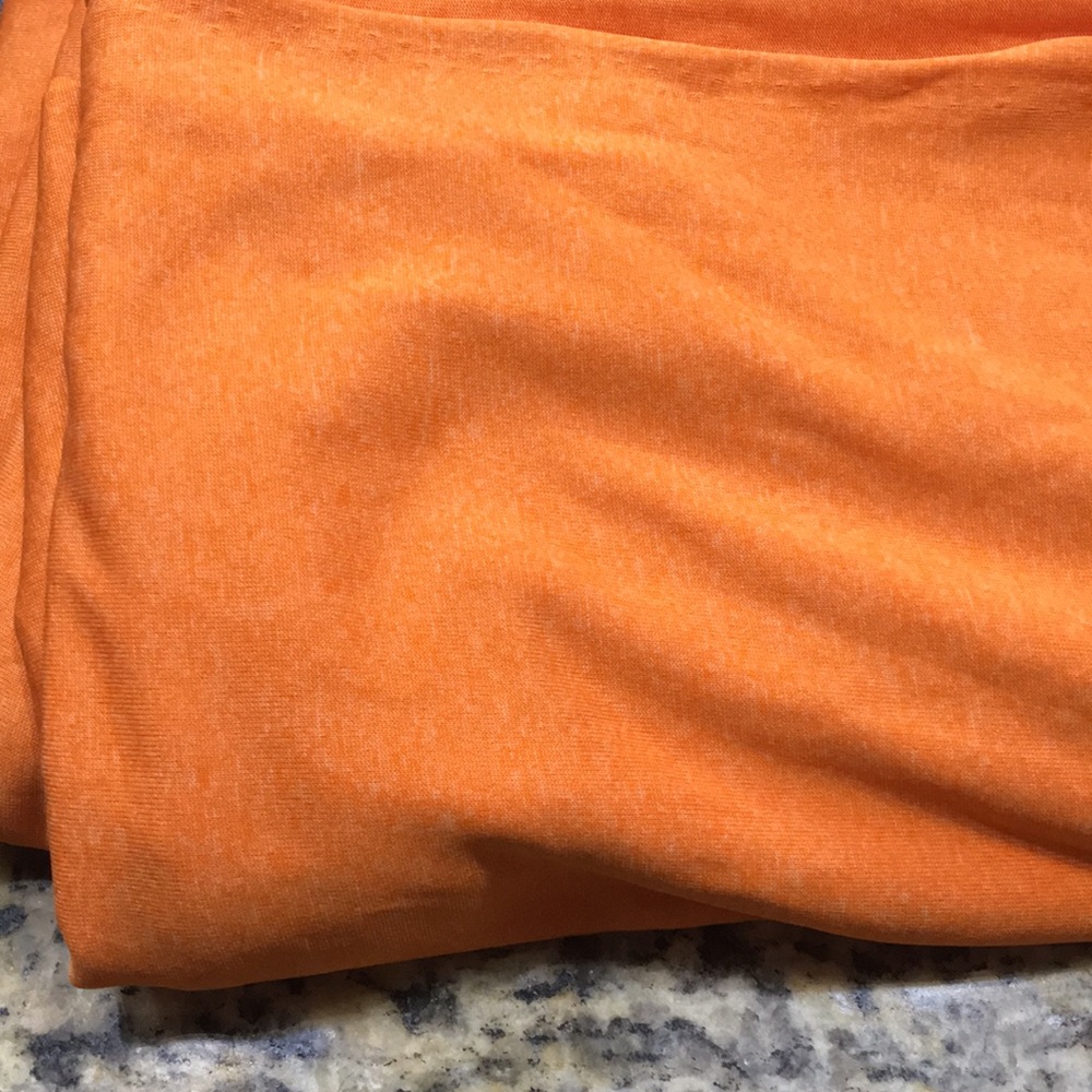 Orange Two Way Stretch Fabric